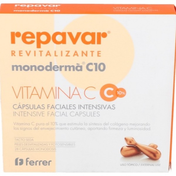 Repavar Revitalizante Monoderma C10 Vitamina C 20 Capsulas Repavar Revitalizante Monoderma C10 Vitamina C 20 Capsulas